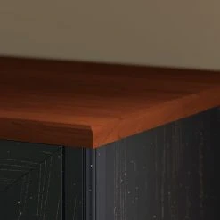 Bush Furniture Fairview 2 Drawer Lateral File Cabinet, Antique Black And Hansen Cherry (WC53984T) -Staples Department Store FEB9F511 6EA3 4146 A7F64E97C5B543CA sc7