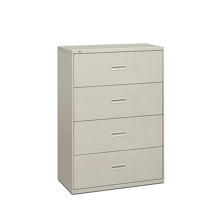 HON Lateral File, 4 Drawers, Molded Pull, Light Gray Finish, 36"W (BSX484LQ) 1 HON Lateral File, 4 Drawers, Molded Pull, Light Gray Finish, 36"W (BSX484LQ)