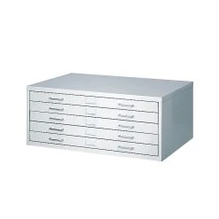 Safco® Facil Steel Small Flat File, Light Gray