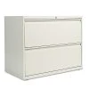 Two-Drawer Lateral File Cabinet, 36w X 19-1/4d X 29h, Light Gray