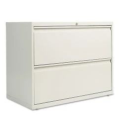 Two-Drawer Lateral File Cabinet, 36w X 19-1/4d X 29h, Light Gray