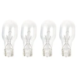 Moonrays 95503 4-Watt 12-Volt Wedge Base Replacement Light Bulb, 4-Pack, Clear Glass