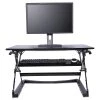 Alera® Sit-Stand Lifting Workstation, Medium, Black