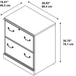 Kathy Ireland® Home By Bush Furniture Bennington 2 Drawer Lateral File Cabinet, Harvest Cherry (WC65554-03) -Staples Department Store m007128802 sc7
