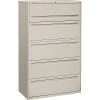 HON® Brigade 700 Series Lateral File, 5-Drawer, 64Hx42Wx19-1/4"D, Light Grey