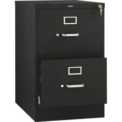 HON 510 Series 2 Drawer Vertical File Cabinet, Legal, Black, 25"D (H512CPP) -Staples Department Store s0144394 sc7