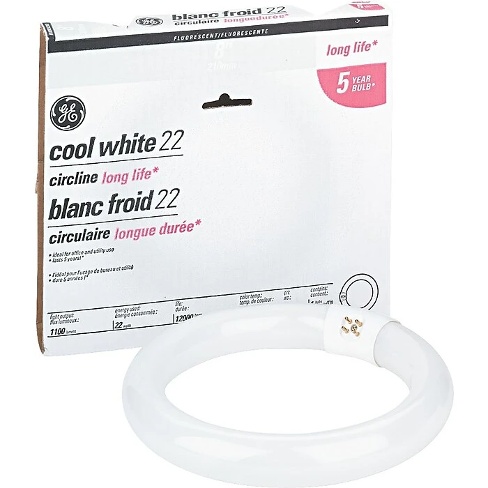 22 Watt GE 8" Diameter T-9 Circline Fluorescent Tube, Cool White 3 22 Watt GE 8" Diameter T-9 Circline Fluorescent Tube, Cool White - Image 3