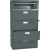 HON® Brigade 600 Series Lateral File Cabinet, A4/Legal/Letter, 5-Drawer, Charcoal, 19 1/4"D (685LS)