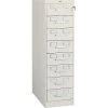 8-Drawer Multimedia Cabinet For 3x5 & 4x6 Cards, Putty, 43,400 Card Capacity, 52Hx15Wx28-1/2"D