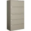 GIS Global 9300P Series Business Plus Lateral File Cabinet, Letter/Legal, 5-Drawer, Desert Putty, 18"D