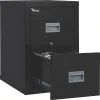 FireKing Patriot Vertical File Cabinet, Letter/Legal, 2-Drawer, Black, 25 1/16"D, Truck To Loading Dock (2P1825CBL)