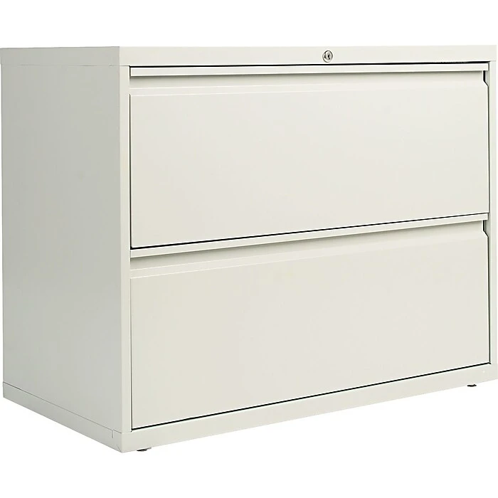 Two-Drawer Lateral File Cabinet, 36w X 19-1/4d X 29h, Light Gray 4 Two-Drawer Lateral File Cabinet, 36w X 19-1/4d X 29h, Light Gray - Image 4