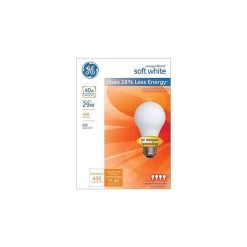 GE Energy 29 Watt Efficient Light Bulb, Soft White, 4/Pack