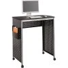 Safco® Scoot™ Stand-Up Workstation, Black/Silver, 41 3/4"H X 38 1/2"W X 23 1/4"D