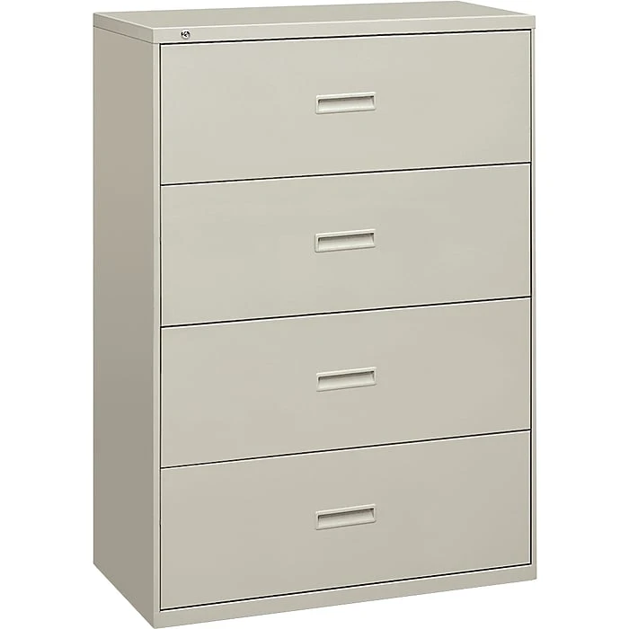HON Lateral File, 4 Drawers, Molded Pull, Light Gray Finish, 36"W (BSX484LQ) 2 HON Lateral File, 4 Drawers, Molded Pull, Light Gray Finish, 36"W (BSX484LQ) - Image 2