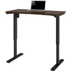 Bestar® 48"W Electric Height Adjustable Table, Chocolate (65857-69)