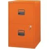Bisley 2 Drawer Vertical File, Orange, Letter, 17''W (FILE2-OR)