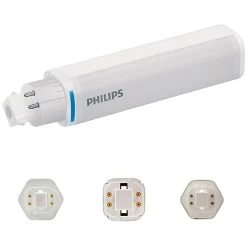 Philips LED Horizontal PL-C/T Lamp, 8.5 Watts, 4-Pin, Warm White, 10PK