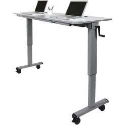 Luxor 59"W Sit & Stand Desk, Melamine (STAND-NESTC-72)