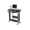 Safco Scoot 42.5" Standing Height Desk, Black (1974BL)