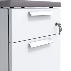 Union & Scale™ Lewis™ 2-Drawer Mobile Pedestal, Letter/Legal Size, Charcoal (UN55951) -Staples Department Store s1204212 sc7