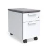 Union & Scale™ Lewis™ 2-Drawer Mobile Pedestal, Letter/Legal Size, Charcoal (UN55951)