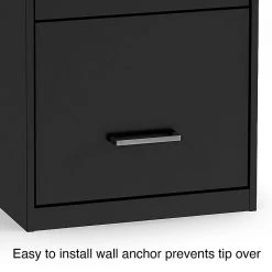 Staples 3-Drawer Light Duty Vertical File Cabinet, Locking, Letter, Black, 18"D (52151) -Staples Department Store s1212865 sc7
