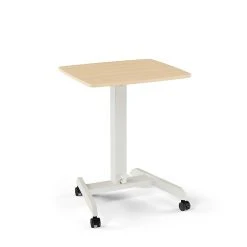 Union & Scale™ Essentials 30"-44"H Adjustable Standing Mobile Desk, Natural (UN60413-CC)