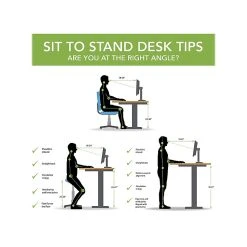 Bush Business Furniture Move 40 Series 28"-48'' Adjustable Standing Desk, Natural Maple/Cool Gray Metallic (M4S6030ACSK) 11 Bush Business Furniture Move 40 Series 28"-48'' Adjustable Standing Desk, Natural Maple/Cool Gray Metallic (M4S6030ACSK) -Staples Department Store sp100981737 sc7