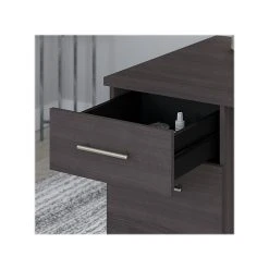 Bush Furniture Somerset 72W 3 Position Sit To Stand L Shaped Desk With Hutch And Bookcase, Storm Gray (SET017SG) -Staples Department Store sp101295789 sc7