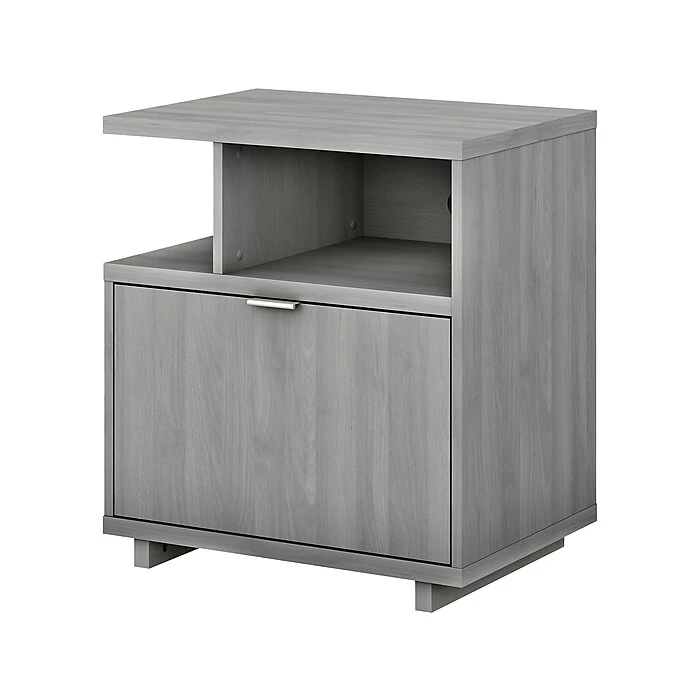 Kathy Ireland® Home By Bush Furniture Madison Avenue Single-Drawer Lateral File Cabinet, Modern Gray, 27.17" (MDF127MG-03) 1 Kathy Ireland® Home By Bush Furniture Madison Avenue Single-Drawer Lateral File Cabinet, Modern Gray, 27.17" (MDF127MG-03)