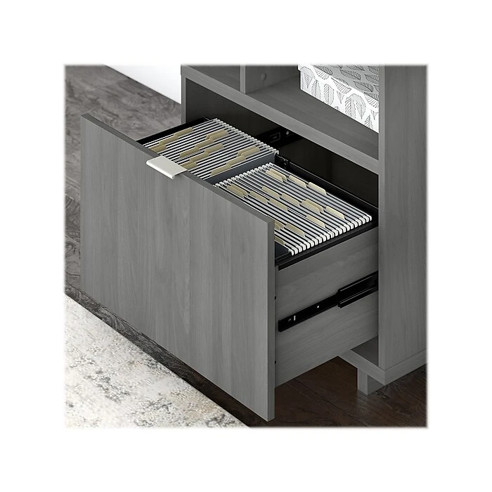 Kathy Ireland® Home By Bush Furniture Madison Avenue Single-Drawer Lateral File Cabinet, Modern Gray, 27.17" (MDF127MG-03) 3 Kathy Ireland® Home By Bush Furniture Madison Avenue Single-Drawer Lateral File Cabinet, Modern Gray, 27.17" (MDF127MG-03) - Image 3