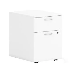 HON Mod 2-Drawer Vertical File Cabinet, Letter/Legal, Simply White, 20" (HLPLPMBFLPW1)