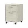 Bush Furniture Key West 2-Drawer Mobile File Cabinet, Letter/Legal, Linen White Oak, 15.75" (KWF116LW-03)