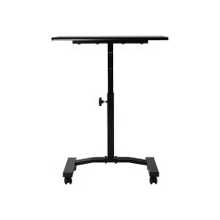 Seville Classics 21" - 33" Metal Adjustable Desk, Black (OFF65854)
