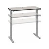 Bush Business Furniture Move 40 Series 28"-48'' Adjustable Standing Desk, White Spectrum/Cool Gray Metallic (M4S4830WPSK)