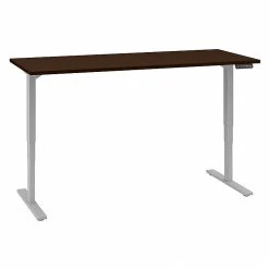 Bush Business Furniture Move 80 Series 23''-49'' Adjustable Standing Desk, Mocha Cherry (HAT7230MRK)