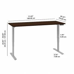 Bush Business Furniture Move 80 Series 23''-49'' Adjustable Standing Desk, Mocha Cherry (HAT7230MRK) -Staples Department Store sp115722279 sc7 1