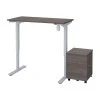 Bestar Universel 28"-45" Adjustable Standing Desk, Bark Gray (65842-47)