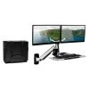 Mount-It! Sit Stand Wall Mount Workstation, Articulating Standing Desk For Dual Monitors, Floating Keyboard Tray (MI-7906)