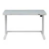 Koble Juno Smart 28"-48" Metal/Glass Adjustable Desk, White (KB-DK007-003)