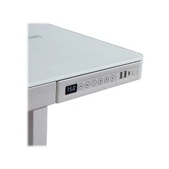 Koble Juno Smart 28"-48" Metal/Glass Adjustable Desk, White (KB-DK007-003) -Staples Department Store sp122028748 sc7