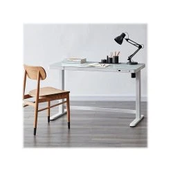 Koble Juno Smart 28"-48" Metal/Glass Adjustable Desk, White (KB-DK007-003) -Staples Department Store sp122028750 sc7