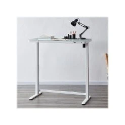 Koble Juno Smart 28"-48" Metal/Glass Adjustable Desk, White (KB-DK007-003) -Staples Department Store sp122028751 sc7