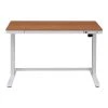 Koble Juno Smart 28"-48" Metal/Melamine Adjustable Desk, Oak/White (KB-DK007-004)