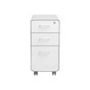 Poppin The Sort-It-Out 3-Drawer Vertical File Cabinet, Locking, Letter/Legal, White, 20" (104742)