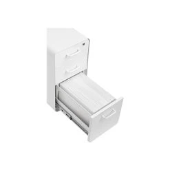 Poppin The Sort-It-Out 3-Drawer Vertical File Cabinet, Locking, Letter/Legal, White, 20" (104742) -Staples Department Store sp122684601 sc7