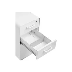 Poppin The Sort-It-Out 3-Drawer Vertical File Cabinet, Locking, Letter/Legal, White, 20" (104742) -Staples Department Store sp122684602 sc7