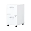 Bush Business Furniture Easy Office 2-Drawer Vertical File Cabinet, Locking, Letter/Legal, Pure White, 20" (EO108WHSU)