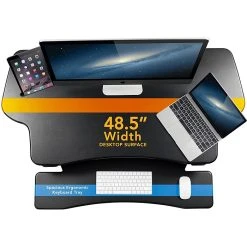 Mount-It! 6"-19" Adjustable Desk Converter, Black (MI-7962) -Staples Department Store sp123233988 sc7